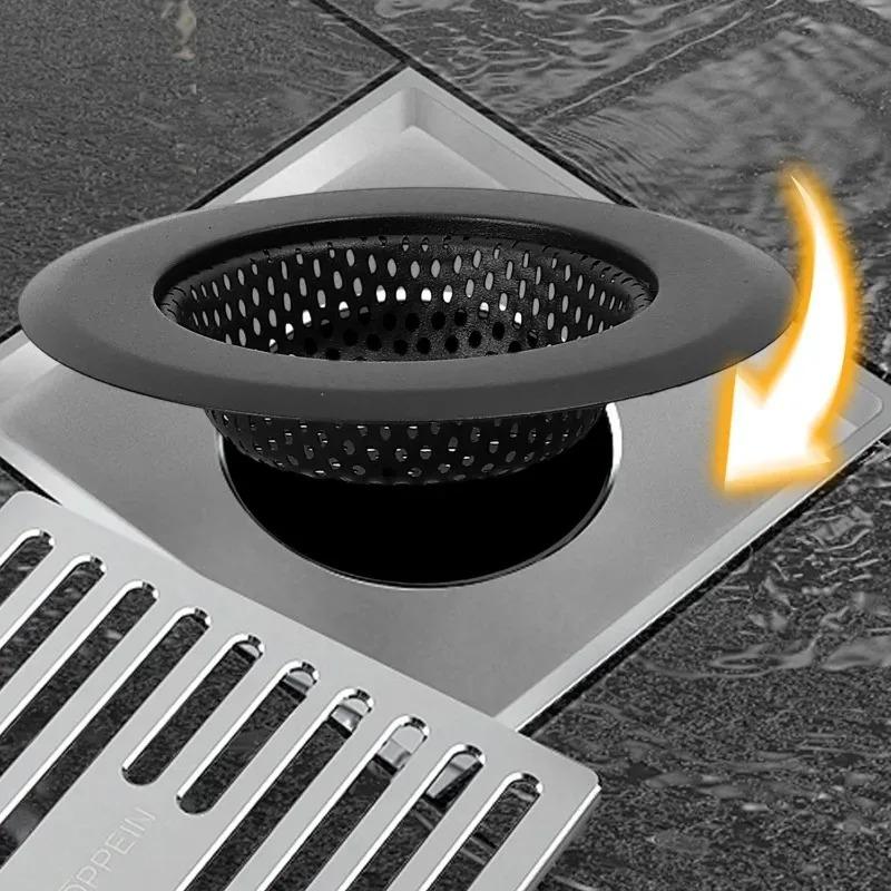 5/1PCS Kitchen Sink Filter Stainless Steel Mesh Anti-clogging Waste Screen Hair Catcher Bathroom Sink Strainer Drain Hole Filter