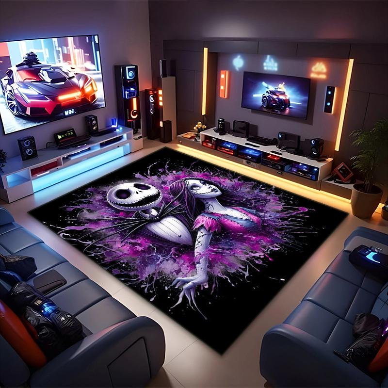 1PC The Nightmare Before Christmas Rug - home decoration Carpet For Living Room Bedroom Flooring Computer Chair Area Rug