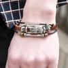 New New Fashion Women Leather Bracelet 2023 Tibetan Silver Men Leather Bracelet Vintage Dragon Leather Bracelet Jewelry Gift