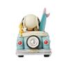 JIM SHORE Snoopy Woodstock Car Surfing 6016272 &