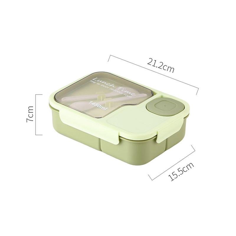 Bento Lunch Box For Kids Girls Cartoon Students Kawaii Cute Heated 3 Grid Sandwich Snack Food Box Special Canteen Food Storage
