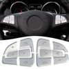 Car Styling Steering Wheel Button Trim for Mercedes For Benz E Class M Class G Class SLK Models for Audio Control