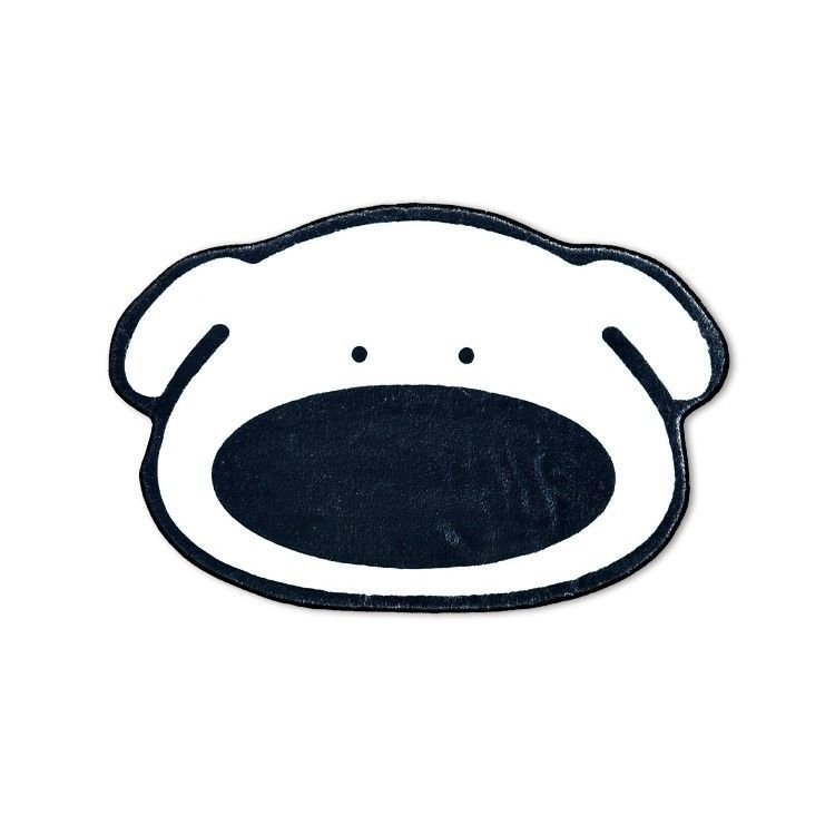 

Собака с носом чеснока, имитация кашемира, ковер для спальни, прикроватное одеяло, диван для гостиной, журнальный столик, украшение для ванной комнаты, декоративное одеяло 40 * 60CM