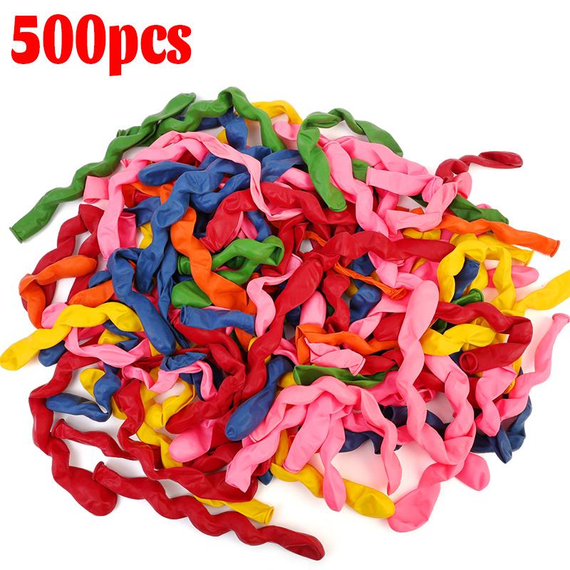 100/500Pcs Multicolor Long Balloons Twist Spiraal Latex Balloon Wedding Birthday Holiday Party Decorations Boys Girls Toys