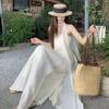 2026 Summer New Gentle Vacation Style Design Sense Atmosphere Elegant Temperament Suspender Long Dress Dress Female Chic