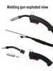14AK Quick-Plug Airless MIG Welding Gun with 3m/5m Cable for NBC250 Small Welder, Flux-Cored Wire Compatible.