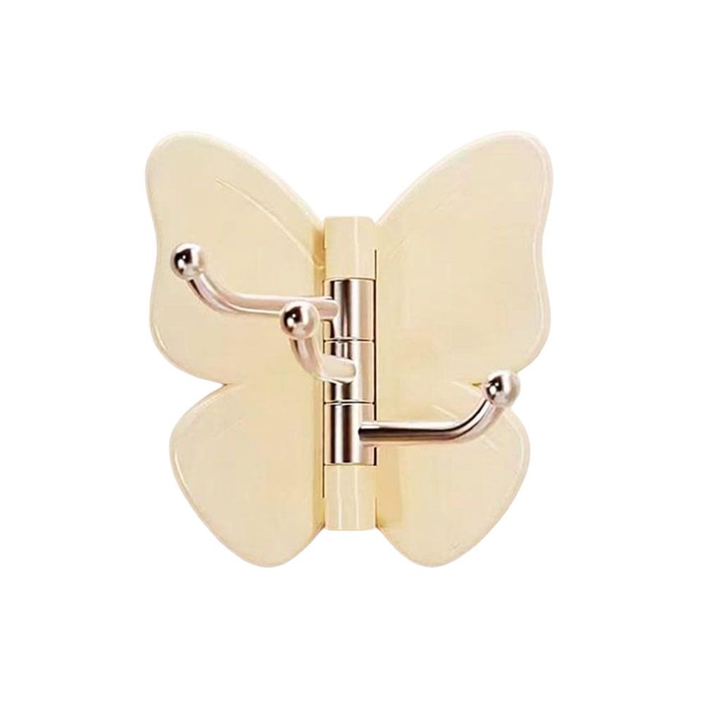 1/4PCS Plastic Butterfly Wall Hook Waterproof Adhesive Wall Hook  Kitchen Bathroom Storage