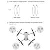 2/4 Pairs 6030F Propeller for DJI Mini 3 Drone Replacementt Light Weight Wing Fans Blade for Mini 3 with Screws Spare Accessory