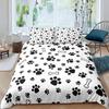 Bone Cat Claw Three-Piece Quilt Cover 3D Digital Printing Bedding Set Bed Cover