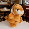 6 Kinds Tiger Plush Puppet Cute Brown White Cartoon Forest Animal Interactive Plushie Tell Story Education Stage Prop Gift
