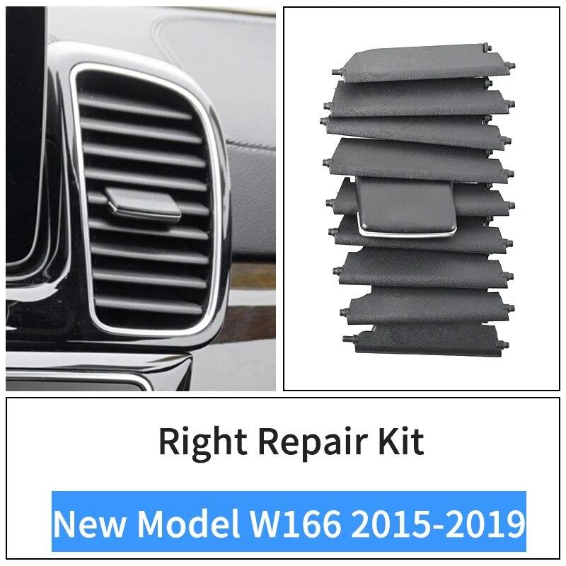 

Передняя центральная панель кондиционера переменного тока, вентиляционная решетка, скользящий зажим, ремонтный комплект для Mercedes-Benz W166 W292 GL ML GLE GLS 350 New Model Right