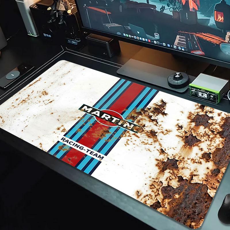Martini Racing Large Size Mouse Pad Large Gaming Table Cushion Non-slip Laptop Tablet Big Mousepad XXL Mat Mini PC Playmat With Lock edge