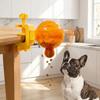 Adjustable Clamp Dog Treat Dispenser Rotating Design Interactive Feeding Toy  Daily Feeding