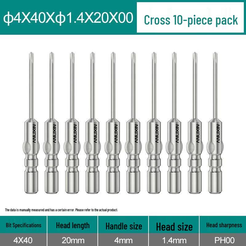 Anlixin S2 Steel Cross Electric Screwdriver Bits