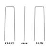 50pc 6in Garden U-shaped Spikes For Landscaping,  Control, Fabric Barriers, Irrigation And Fencing