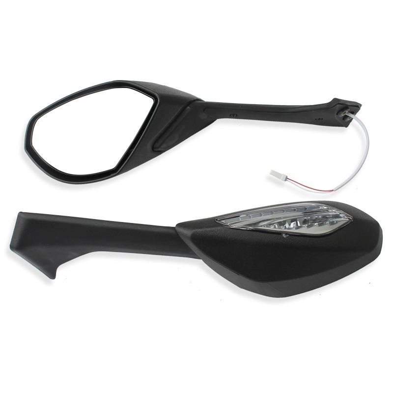 For Ducati Panigale V4 V4 S V4S 2018-2023 V2 2020-2023 Motorcycle Rearview Mirrors Rear View Foldable LED Turn Signals Light