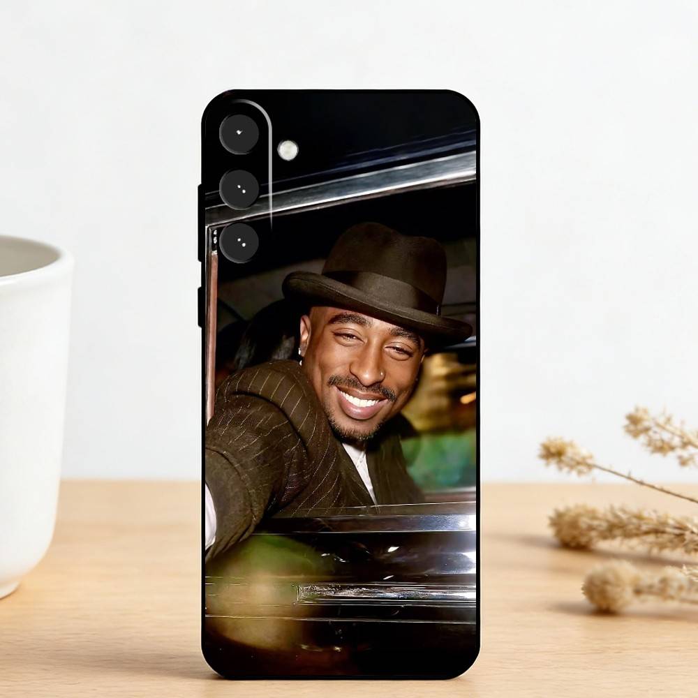 2Pac T-Tupac Shakur Rap Rapper Handyhülle Für Samsung Galaxy A73,A72,A71,A70,A53,A52,A51,Andere Weiche Schwarze Hülle