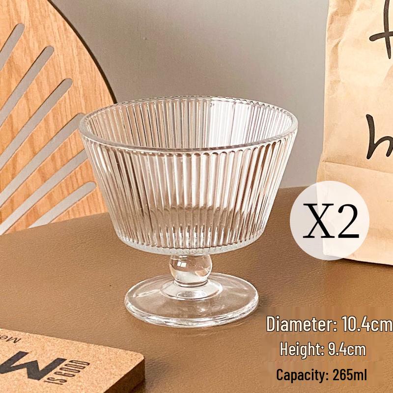 Vintage Sunflower Embossed Glass Dessert Bowl