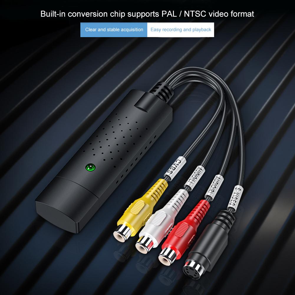 

USB 2.0 Video Adapter with o Capture USB 2.0 TV DVD Video Capture Adapter чёрный