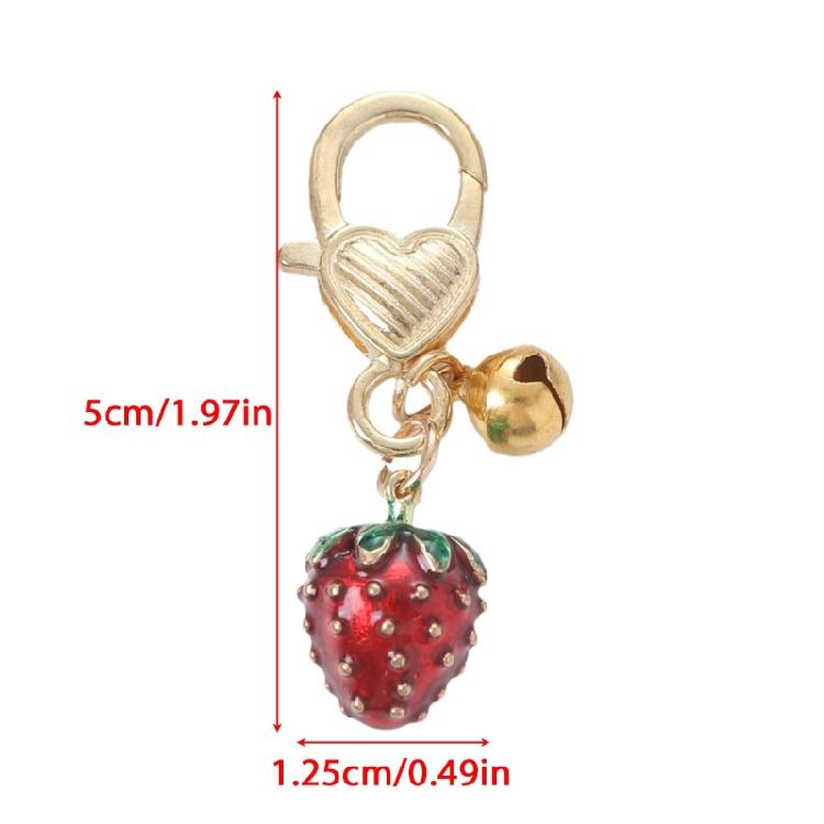 Custom Strawberry Keychain Stylish Fruit Keyring Accessory for Everyday Life