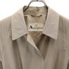 Aquascutum Check Pattern Stainless Collar Coat 9 Brown Women Used