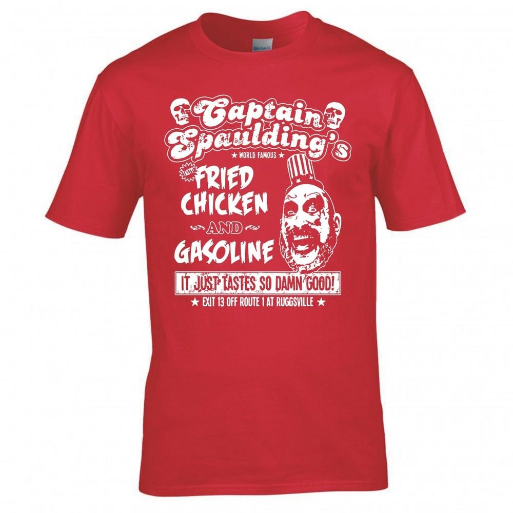 Captain Spauldings Fried Chicken And Gasoline Tshirt 2XL