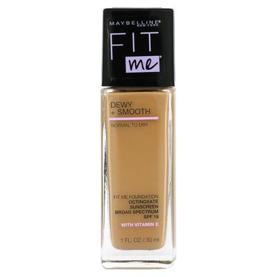 Fit Me, Dewy + Smooth Foundation, 220 Natural Beige, 1 Fl Oz (30 Ml)