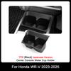 For Honda WR-V WRV -2025 JP Version Water Cup Holder Drinks Storage Center Console Drawer Waterproof Tidying Organizer Case