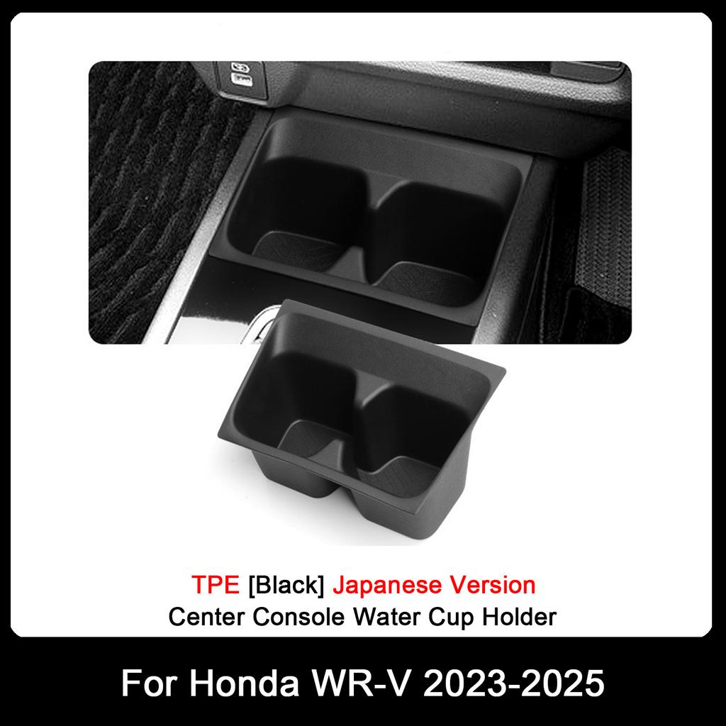 For Honda WR-V WRV -2025 JP Version Water Cup Holder Drinks Storage Center Console Drawer Waterproof Tidying Organizer Case