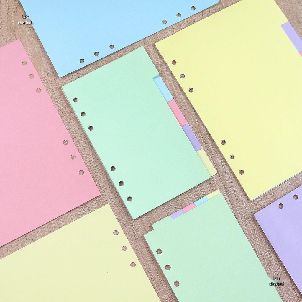 A5/A6 Standard 6-Loch Bunte Einleger für Reisehefte