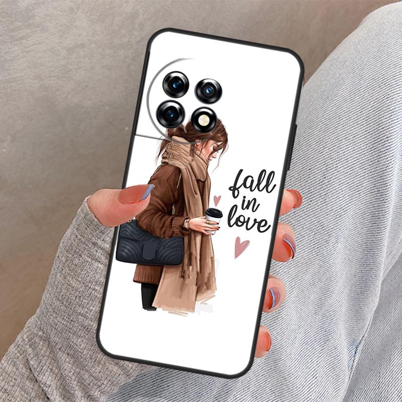 Princess Female Boss Coffee Cover For OnePlus Nord 4 CE 2 3 Lite N30 N20 N10 OnePlus 13 12 11 10 Pro 8T 10T 12R 13R Case