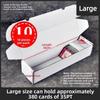 10PCS Large Capacity Trading Card Storage Box White Portable Sports Card Box Cardboard Sturdy Baseball Card Box