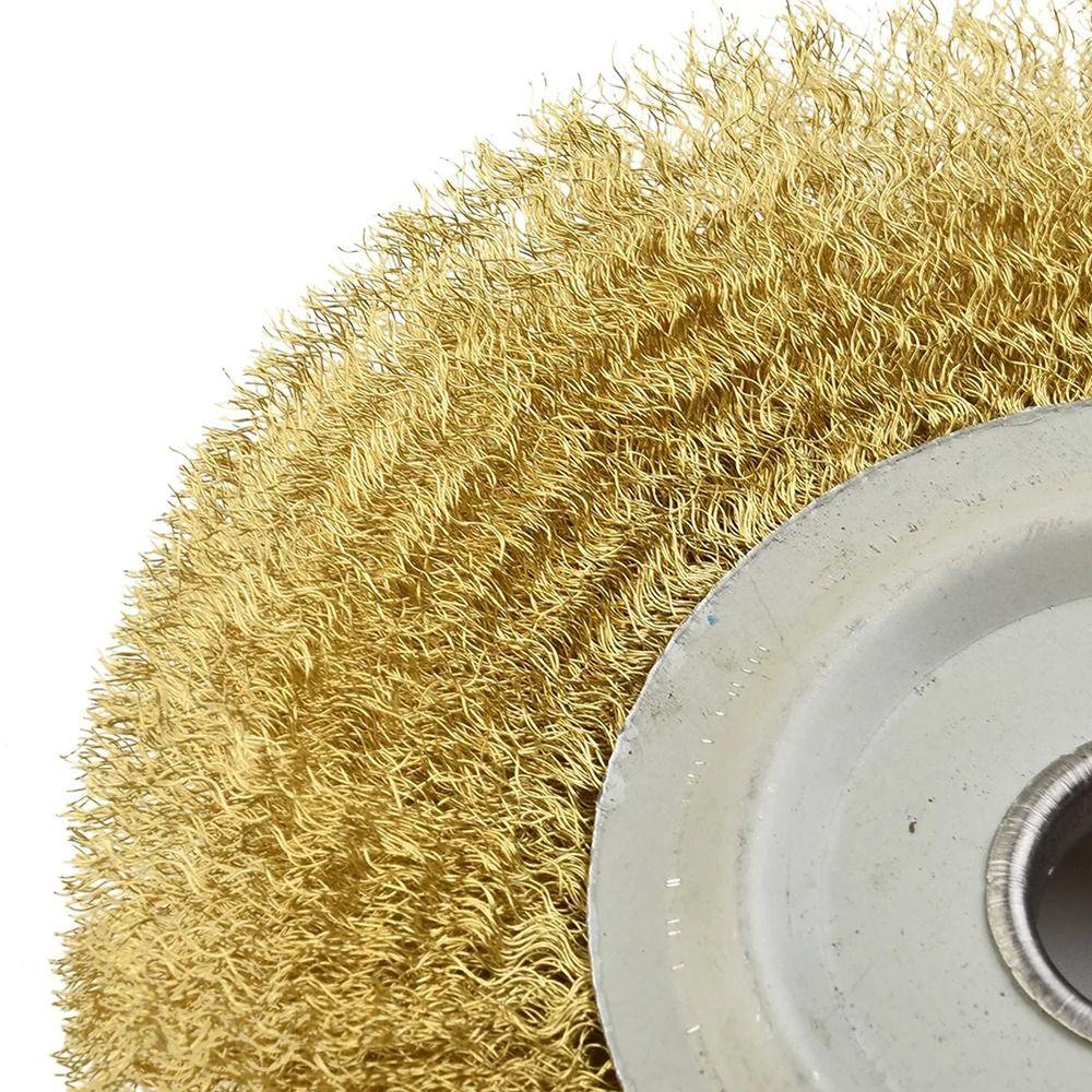 1Pcs Metal Polishing Abrasive Tool Pure Brass Brush  For Metal Derust Wood Deburring