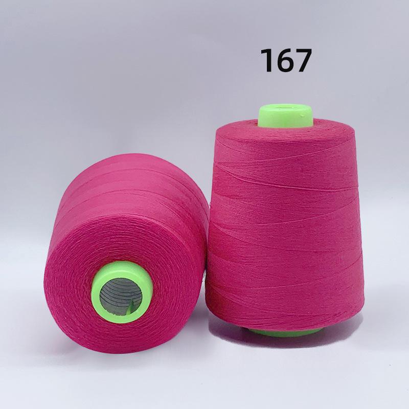 High-Speed 8000-Yard Black & White Sewing Thread - 402 Flat Pagoda Thread for Clothing