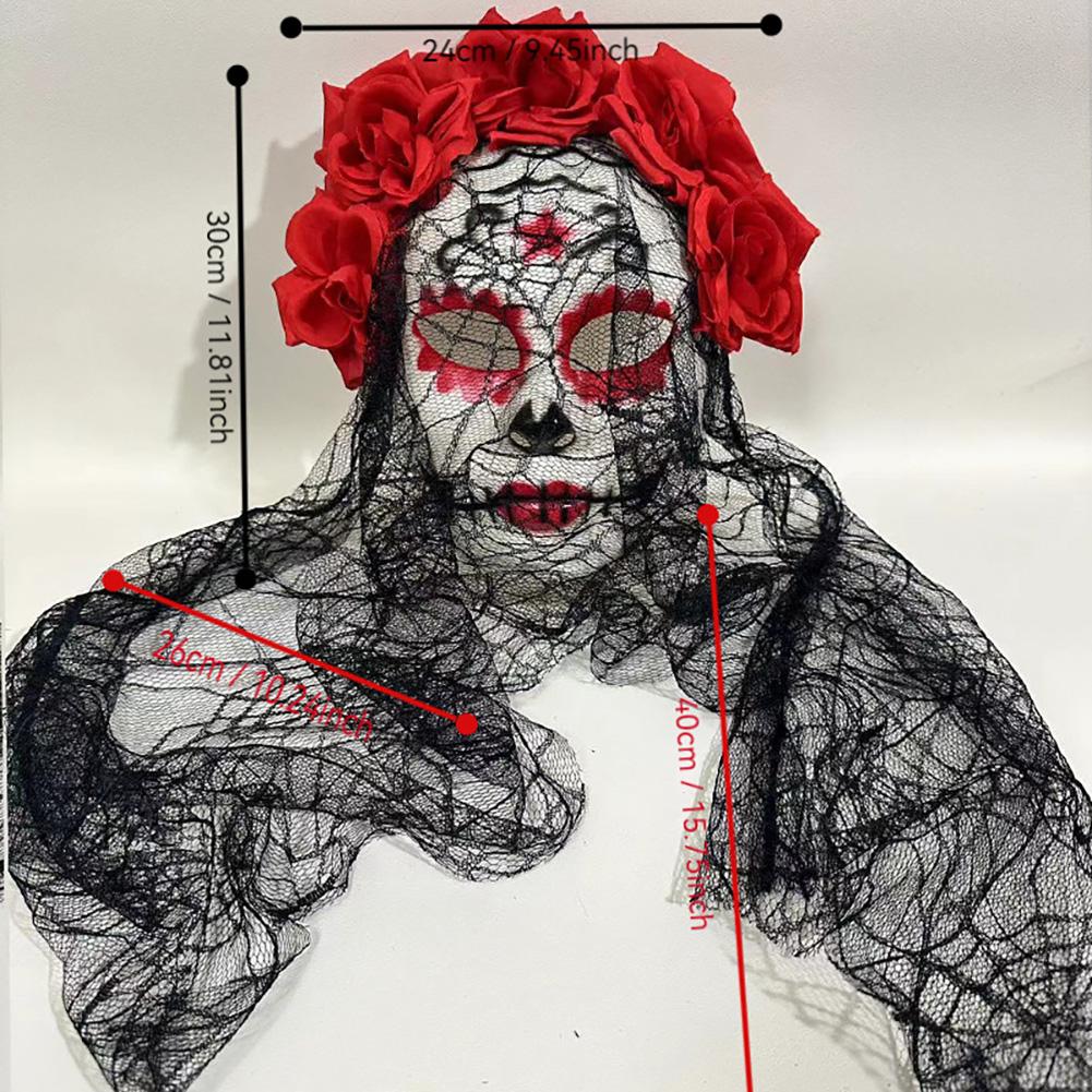 Halloween Cosplay Mask Lace Elegant Gothic Photo Prop Dance Party Mask