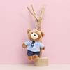 Police Traffic Fire Protection Rabbit Bear Panda Plush Keychain Animal Gift Toy