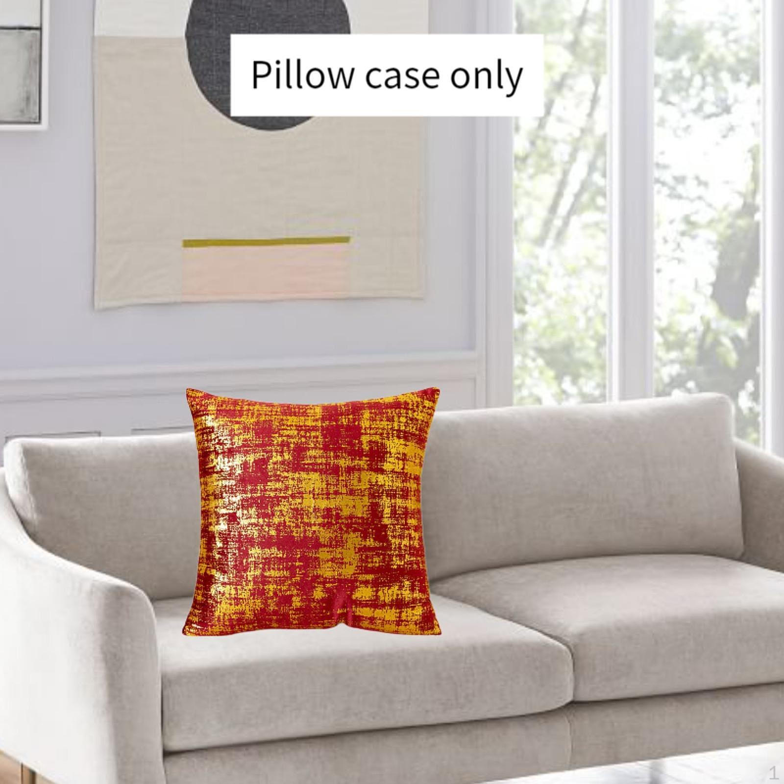 

Throw Pillow Cover Decoration 17.72inchx17.72inch Wedding Gift Square Cushion Pillowcase for красный