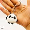 Cute Anime Panda Keychain For Women Men  Bag Pendant Accessories Kawaii Car Key Chain Couple Kids Christmas Gift