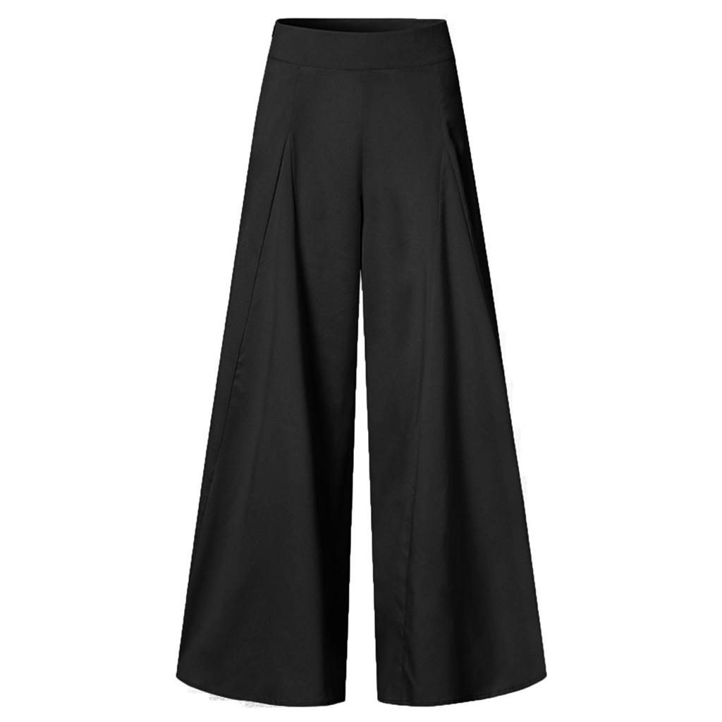 Pantaloni casual de damă, la locul de muncă, cu temperament uni, Pantaloni largi cu picioare largi