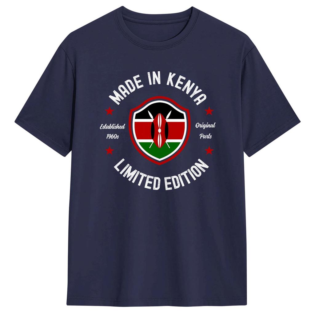 Made In Kenya T Shirt Beach Aesthetic T Shirts Cotton Hip Hop Tee Shirt For Mens Casual Tees