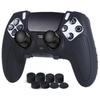 JYXETOV PS5 Edge Controller Ergonomic Silicone Free 8 Button Charges with Original Printing Pattern Cover, Protection, Caps, Charger, Non-Slip Design,