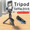 Trådlös Selfiestick Stativstativ Bluetooth Fjärrkontroll Utdragbart Stativ för iPhone Mobiltelefon Tiktok Livestreaming