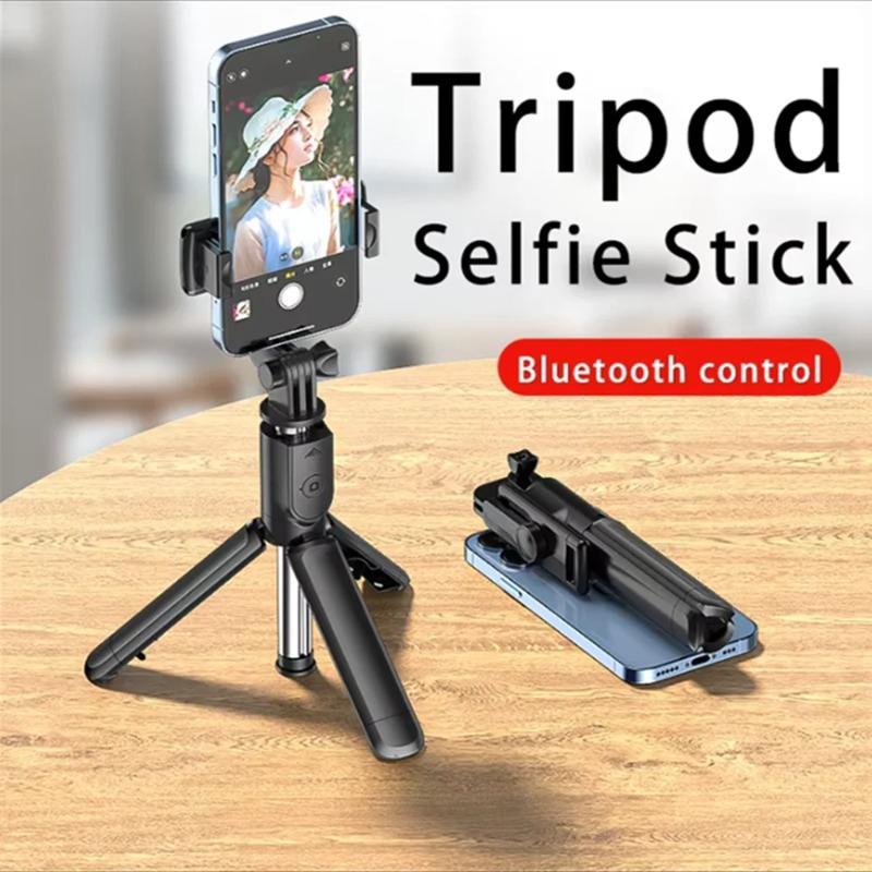 Trådlös Selfiestick Stativstativ Bluetooth Fjärrkontroll Utdragbart Stativ för iPhone Mobiltelefon Tiktok Livestreaming