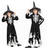 Glow in The Dark Witch Costume Halloween Cosplay Outfit for Kids Unisex Party Performance Robe for Halloween Parties And Festivals