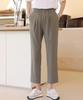 Ppaeppae All-Waisted Cropped Pants With Pintuck Line
