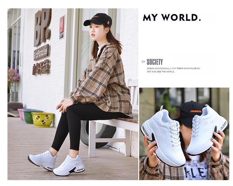 Women's 2020 Fly-Knit Height-Increasing Casual Sneakers