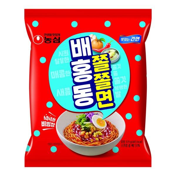 Nongshim Baehongdong Jjoljolmyeon 129g, 4 pieces