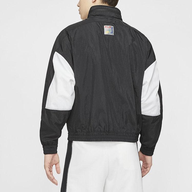 Jordan Sport DNA Packable Hooded Color-Block Jacket Men Jackets Black White CD5748-010