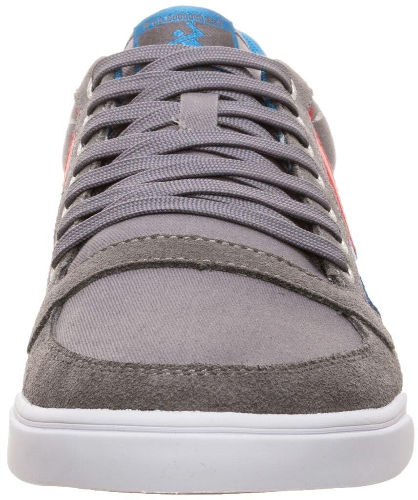 Кроссовки Hummel Slimmer Stadil Low Canvas castlerock/ribbon red/brilliant blue