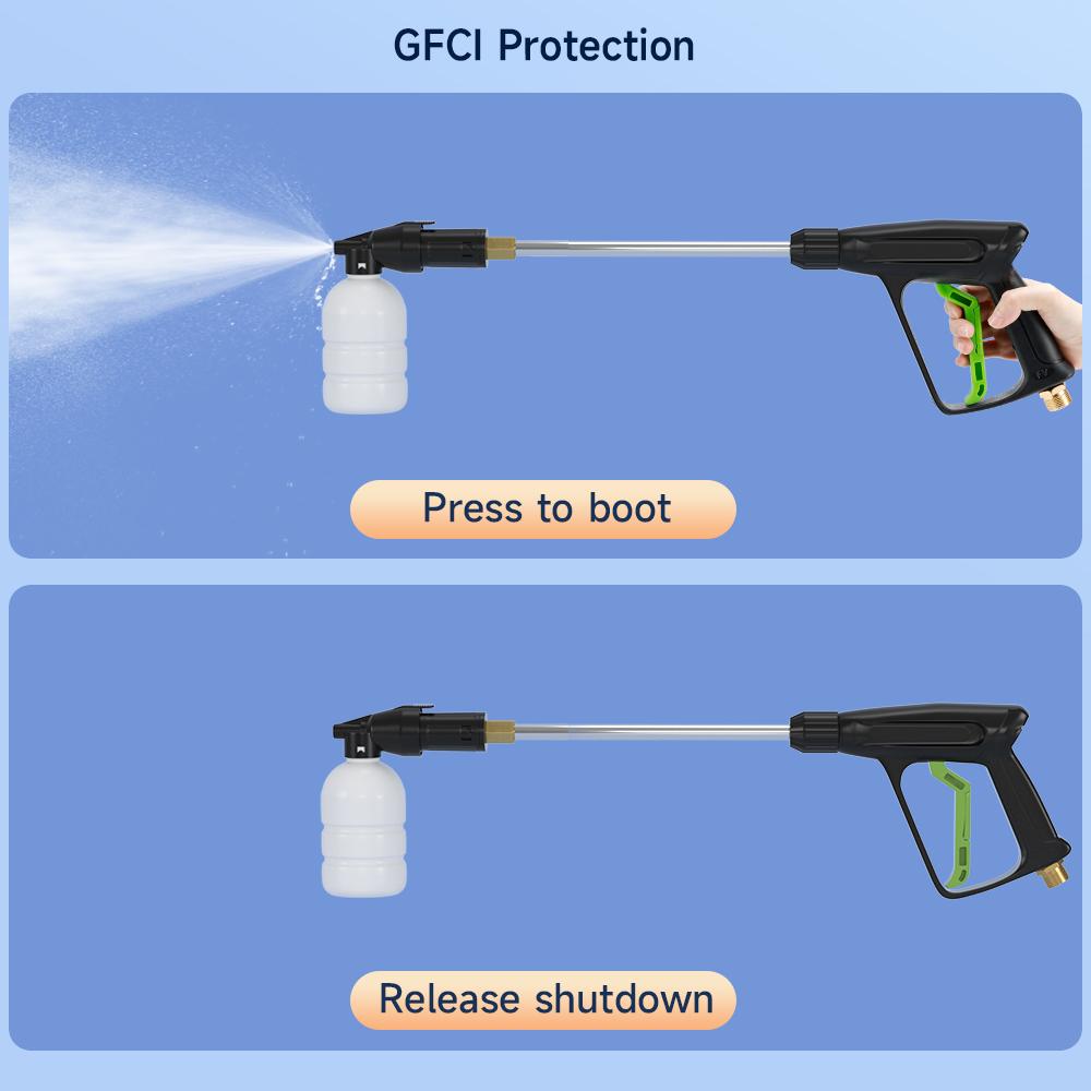 Portable electric pressure washer, 1400 W, 3200 PSI, max. 1.8 GPM